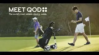 Meet QOD: The world's best electric golf push cart | Most compact motorized golf push cart