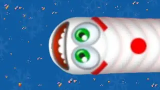 OMG 😱 Big White Worm ATTACK | Nonstop Eat & Grow 🔥 LIVE Worms Zone