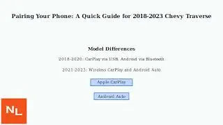 How To Pair Phone To 2018&ndash;2023 Chevy Traverse Bluetooth &ndash; Connect IPhone/Android