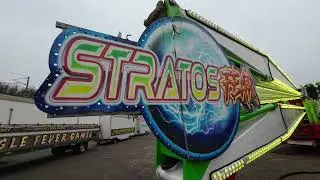 Stratosfear ride building up & Full look around at the rides @ Peterborough Mart Funfair 2025