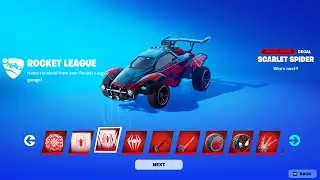 *NEW* Venom & Spider-Man Cosmetics From Rocket League In FORTNITE!