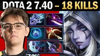 Drow Ranger Pro Carry with 18 Kills and Moon - Dota 7.41