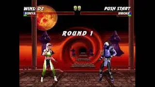 Mortal Kombat Trilogy Arcade Edition (PC) Sonya Gameplay