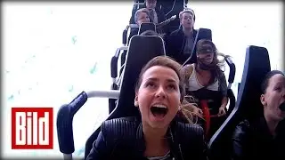 Achterbahn auf Hamburger Dom  - So wild ist die &bdquo;Teststrecke&ldquo; ( Test / Looping )