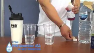 PH9 Generator Alkaline Water Bottle Test