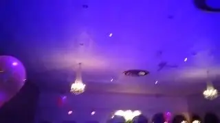 Sweet 16 Table Lighting Setup