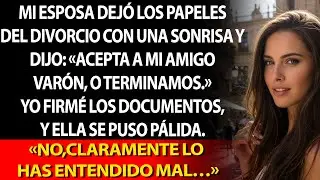 😌 Dejó los papeles del divorcio 📄 y sonrió:«Acepta a mi amigo… ❌ o terminamos».