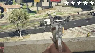 GTA 5 - Franklin's FIRST PERSON FIVE STAR COP BATTLE AT HARDCORE COMIC STORE! (GTA V Funny Moments)