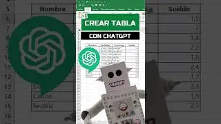 Crear tablas con IA (ChatGPT) #shorts #excel #excelgratis #openai