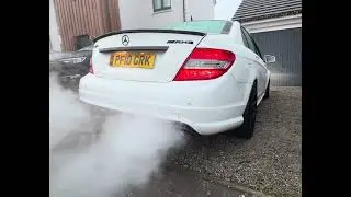C63 w204 PP cold start 0 degrees. Secondary cat delete 