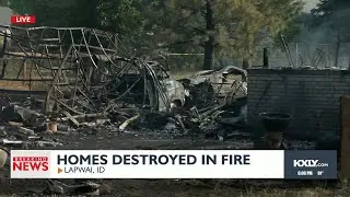 Multiple homes, structures burned in Lapwai fire