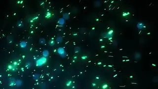 streaming/twitch pc background Bright Flying Green Fire Sparks (hd) (1 hour)