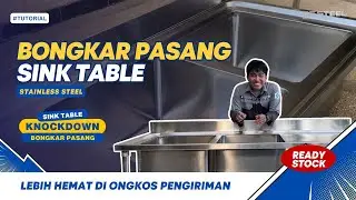 Pengiriman Hemat dengan&nbsp;Sink Table Stainless Knockdown&nbsp;dari DS STEEL! Bisa dibongkar pasang!