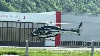 Bell 429 HB-ZAP Heli Alps landing Sion airport Valais Switzerland 29.04.2025