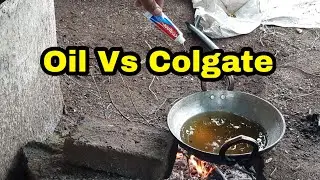 Experiment : 2 Colgate Fry In oile what is Made.#oil #colgate #hot #experiment #king #ideas #thouhgt
