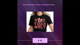 Good Vibes Only T-shirt or Sweatshirt, Retro Mushroom Peace Sign Graphic Tee, Positive Message Sh...