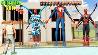 Stealing Every SPIDERMAN SUIT in INDIAN BIKE DRIVING 3D