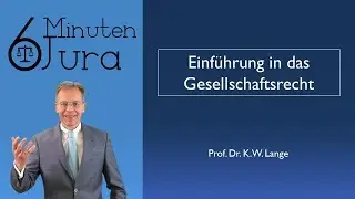 Einf&uuml;hrung in das Gesellschaftsrecht
