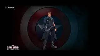 Hawkeye in Captain America Civil War suit skills preview | Marvel Future Fight