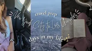 nyc days in my life: lash extensions, everyday skincare + makeup routine, travel prep for cali🌴