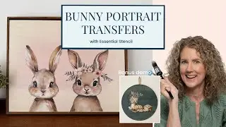 Трафареты с изображением зайчика от Essential Stencil &mdash; милая идея для пасхального декора или укр...