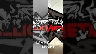 Lamp - Metallica - LED - sign - Light Box - Personalized - rock - rock and roll - Lighting - Meta...