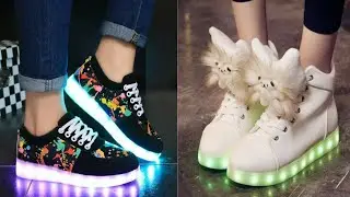 Latest beautiful LED shoes for girls 2019 || cute shoes collection