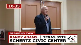 Randy Adams TX-35: Car Business Veteran Exposes Economic Pain & Border Truth at Alamo Pachyderm Club