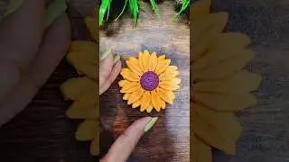 clay sunflower hair clip😍💓✨️ #shorts #viral #trending