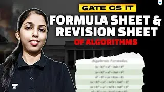 FORMULA SHEET & REVISION SHEET of Algorithms For GATE CS IT
