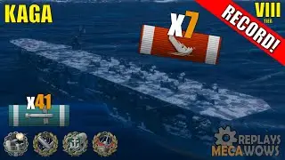 Kaga 7 Kills & 188k Damage | World of Warships Gameplay