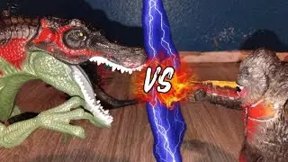 Kong vs spinasaurus #viral #viralvideo #comedy #stopmotion #fyp 