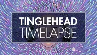 Tinglehead Time Lapse - Ink Drawing an ASMR Commission