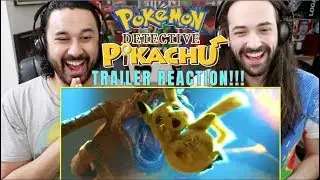 POK&Eacute;MON DETECTIVE PIKACHU - Official TRAILER #1 REACTION!!!