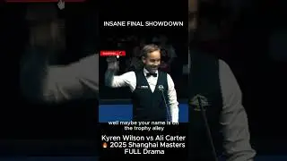 INSANE FINAL SHOWDOWN! Wilson Beats Carter | Shanghai Masters 2025 | Today Games 24 🔥