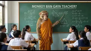 School Ka Naya Master: Bajrangi! 🚩😂 #Comedy #aianimation