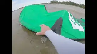 Kiteboarding Self-Rescue Wind Gust 35+ 13m Ozone Edge - Thomas Hill Reservoir
