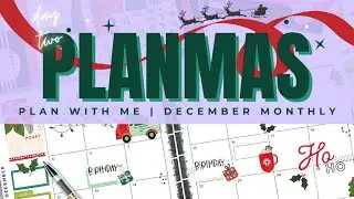 Plan with Me December Monthly // PLANMAS Day 2 | Plans by Rochelle
