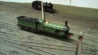 Twin motor steam loco models - slow running trial