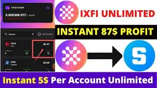 😱Instant 87$ Payment Prove । IXFI Unlimited Trick🤑। Ixfi point Claim । Today New Loot। Crypto Loot ।