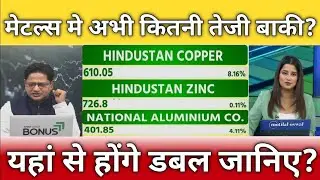 Hindustan Copper | Zinc | NALCO | Vedanta | Tata Steel Share Latest News Today | Metal Share News 