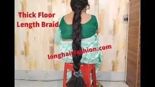 The Real Rapunzel | Thick Floor Length Braid Hairstyle | Indian Woman Hairstyle