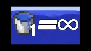 how to make infinite water source in  minecraft with only one bucket[one block]