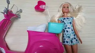 Mattel Barbie Doll Scooter/ Barbie Doll Motorbike Unboxing