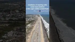 rock retaining walls at the Lagos calabar coastal road