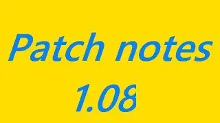 patch Notes 1.08 Black ops 4!