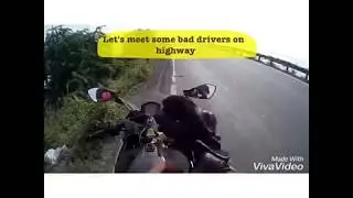 KTM RC390 Close call at 155kmph | Stupid Drivers