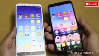 #Hindi - Redmi Note 5 vs Honor 9 Lite - Speed Test | FIngerprint Test | Multitasking | Hindi