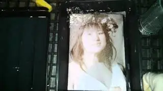 Toning a black and white print