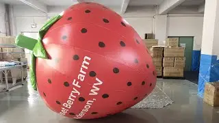 Strawbery inflatable model (Airtight) #custom inflatable model